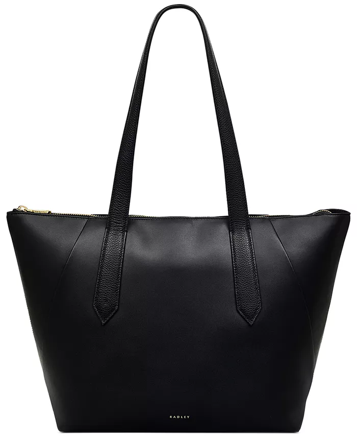

Кожаная сумка-тоут Bruton Street Small с застежкой на молнию Radley London, коричневый/бежевый