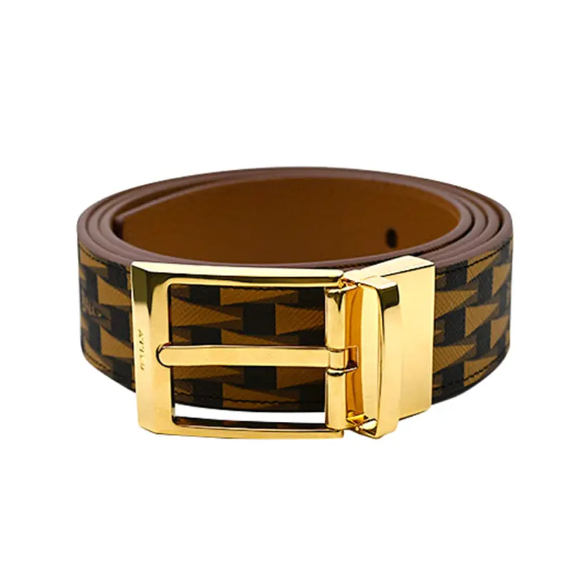 

BALLY Кожаный ремень мужской коричневый шириной 3.5 см, Brown