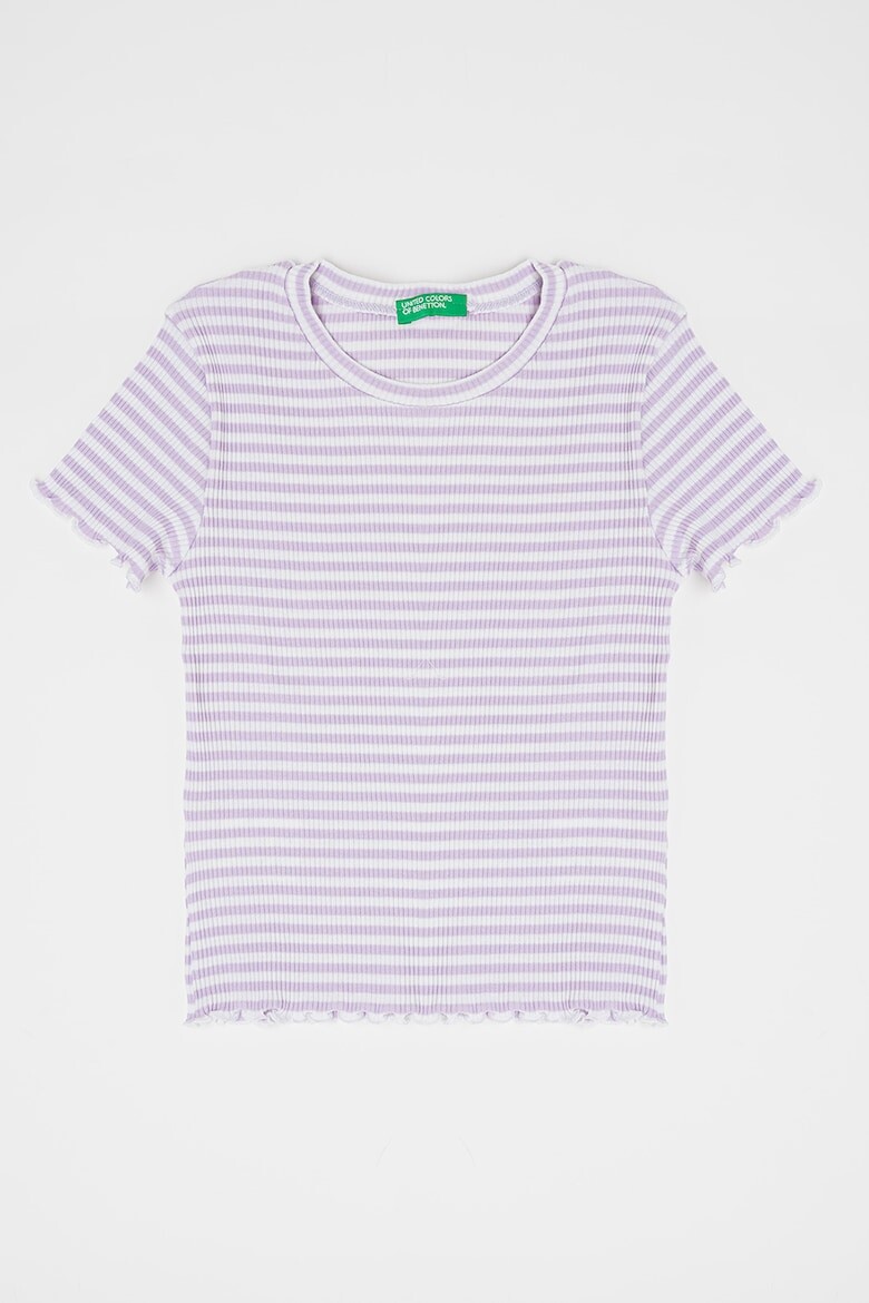 

Полосатая футболка с овальным вырезом United Colors Of Benetton, белый