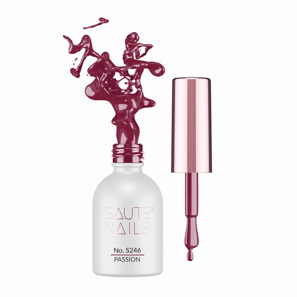 

Гибридный лак для ногтей s246 passion, 8 мл Saute Nails, цвет s246 passion
