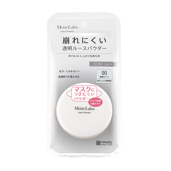 

Японская рассыпчатая матирующая пудра для лица с spf30 pa++ прозрачная, 6,5 г Moist-Labo Loose powder matt