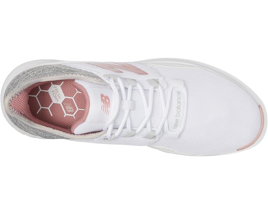 Кроссовки New Balance Golf Fresh Foam ROAV Golf, цвет White/Pink — фото 2