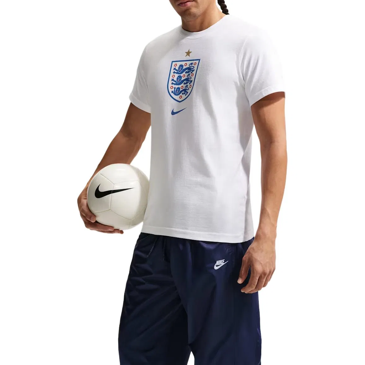 Футболка England Men's Soccer Nike, White — фото 3