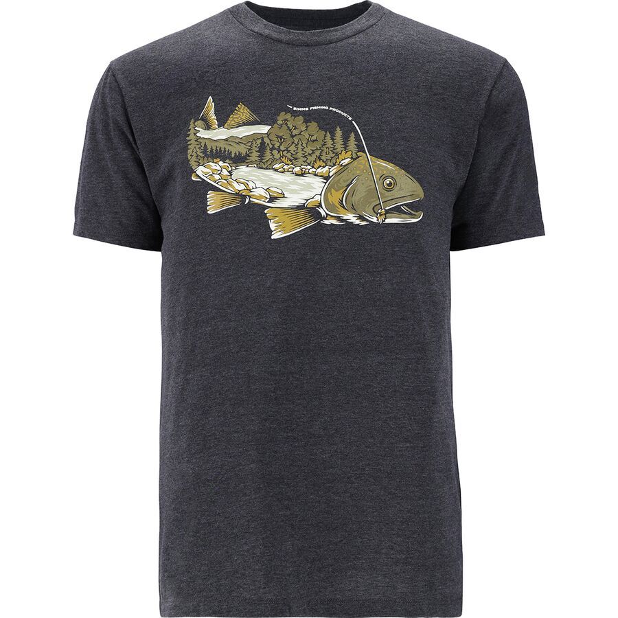 

Футболка Simms Spring Flow Simms, Charcoal Heather, Черный, Футболка Simms Spring Flow Simms, Charcoal Heather