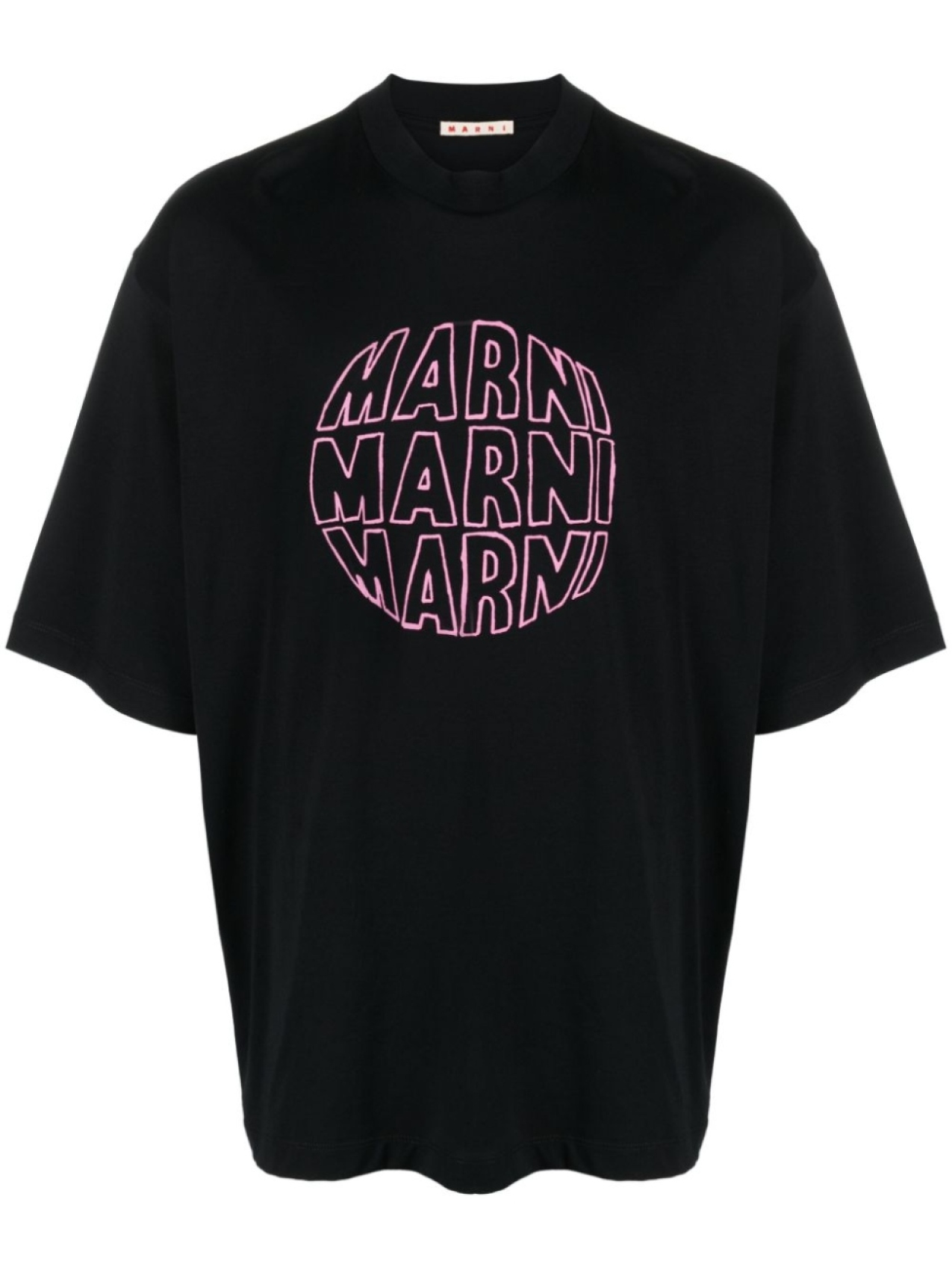 

Marni футболка с логотипом, черный