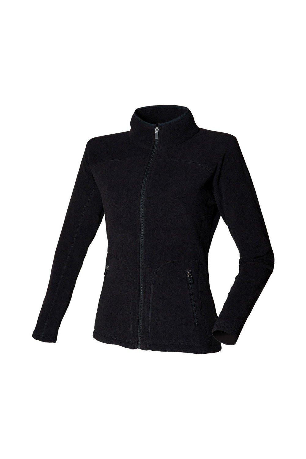

Однотонная куртка из микрофлиса Skinni Fit, черный