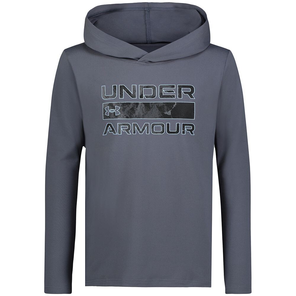 

Эластичная футболка Under Armour UA с капюшоном для мальчиков 8–20 лет, серый