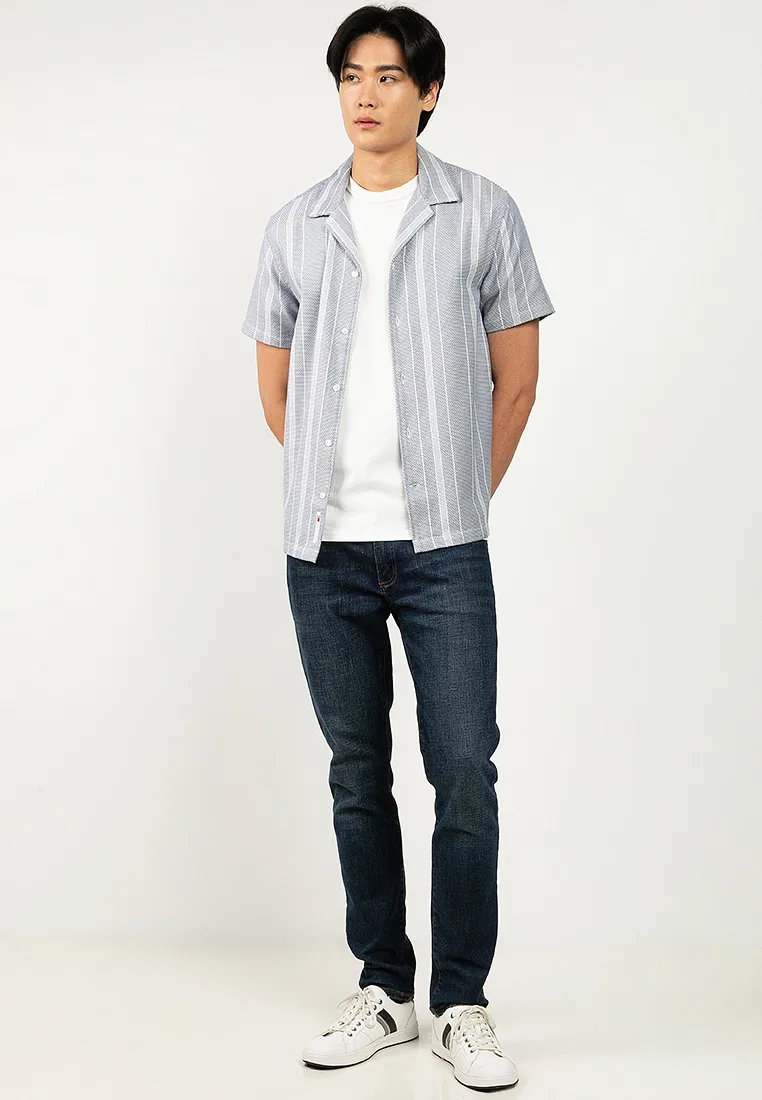 Рубашка с коротким рукавом Regular Fit, текстурированная, Tommy Jeans Tommy Hilfiger, мультиколор — фото 4