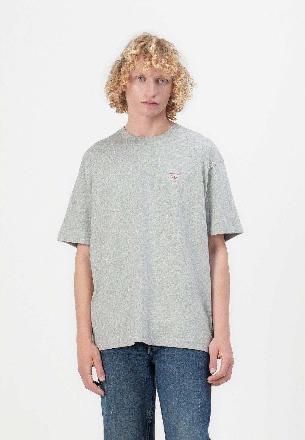 

Базовая футболка TEE Guess Jeans, светло-серый