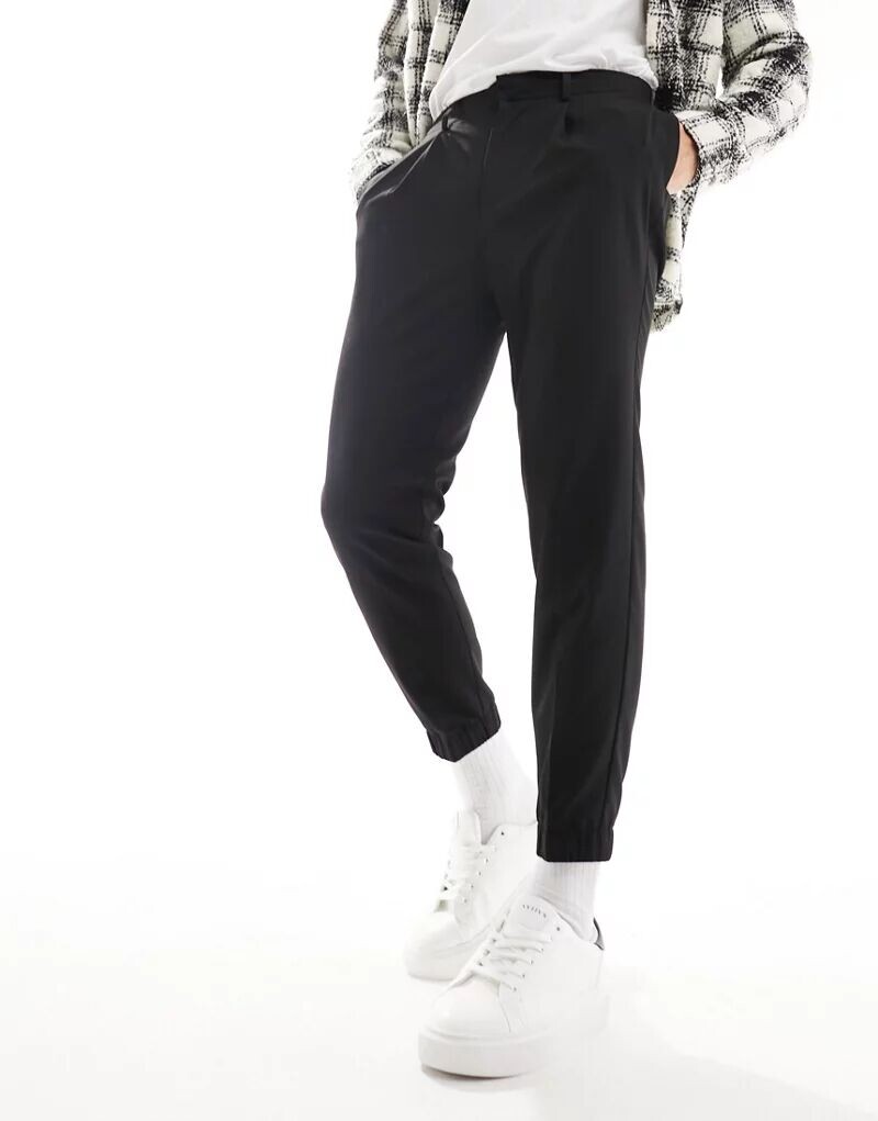 

Черные зауженные джоггеры ASOS