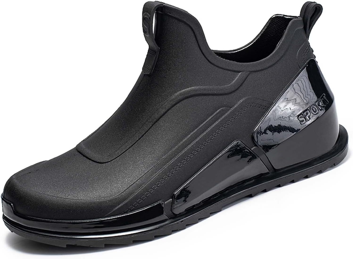 

Мужские дождевые туфли, нескользящие, для улицы, удобные, легкие, повседневные кроссовки для прогулок, путешествий и походов Generic, черный