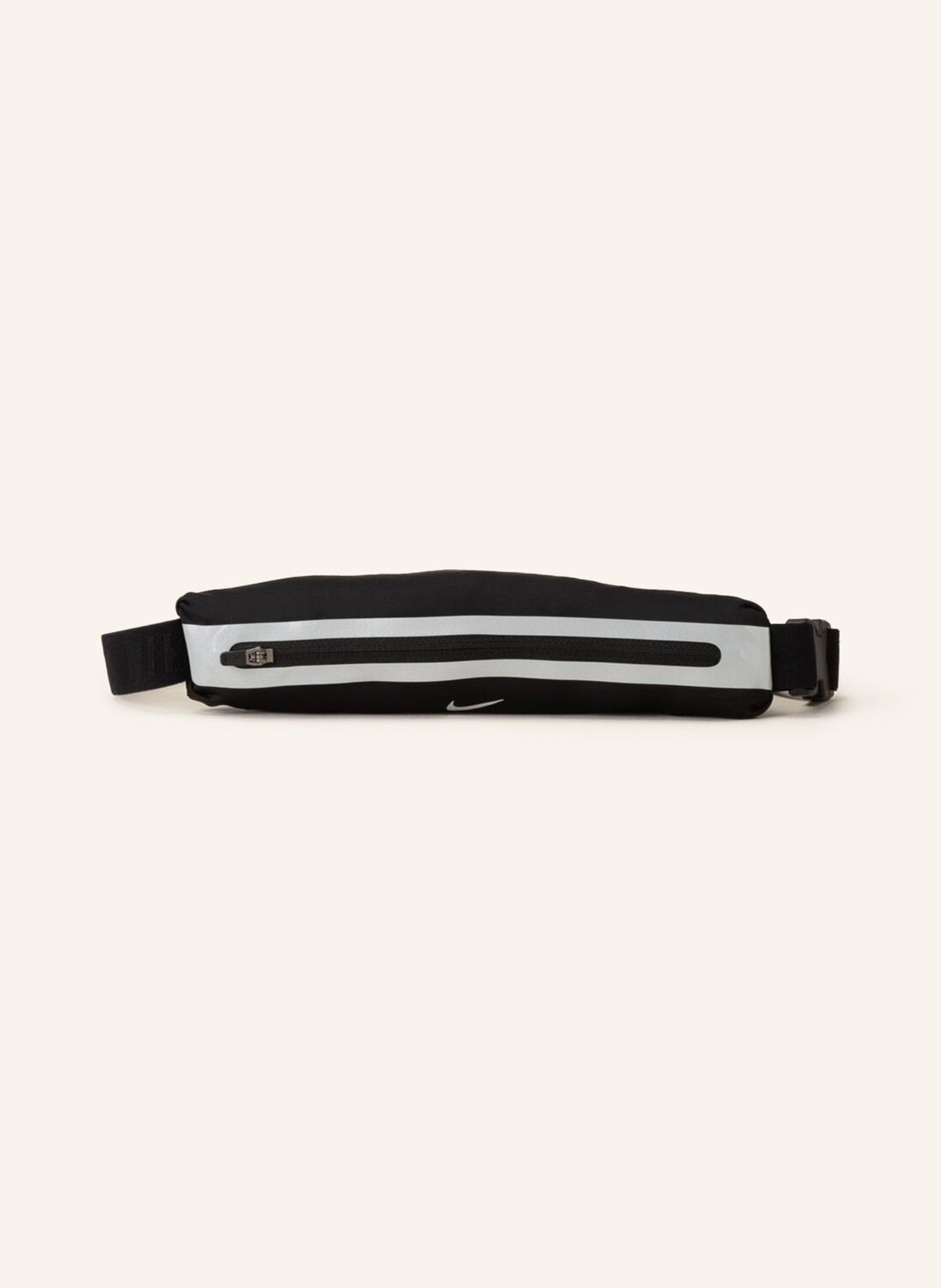 

Поясная сумка slim waistpack 30 Nike, черный/серебряный
