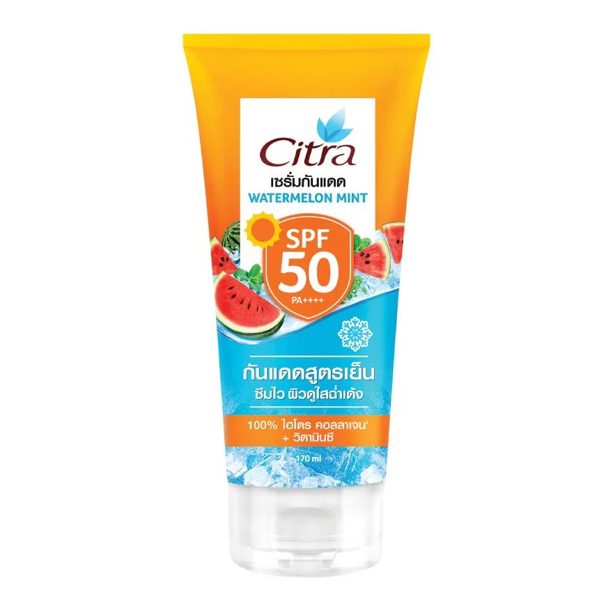 

Citra Солнцезащитная сыворотка «Арбуз и мята» SPF50 PA++++ 170 мл. เซรั่มกันแดด เซรั่มโล, Orange