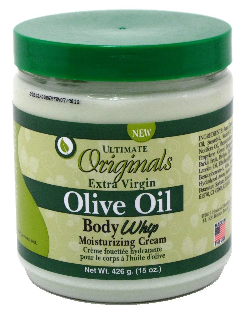 Увлажняющий крем для тела Ultimate Organic Olive Oil Body Whip Moist Cream, 426 г Originals By Africa'S Best — фото 3