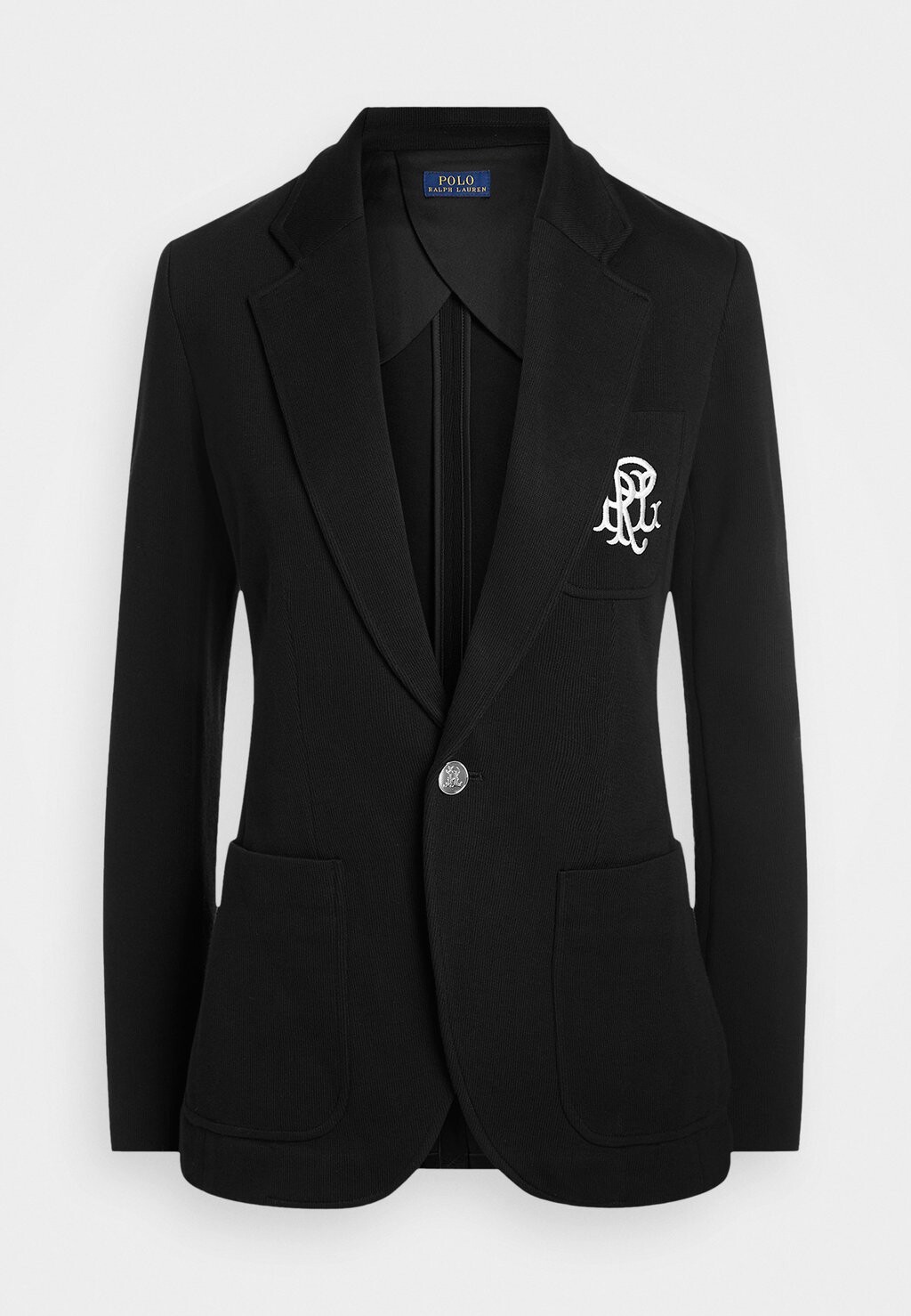 Блейзер Polo Ralph Lauren DOUBLE-KNIT JACQUARD BLAZER, цвет Black — фото 4