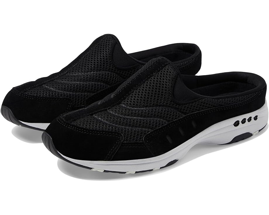 

Кроссовки Easy Spirit Traveltime, цвет Black Suede/White