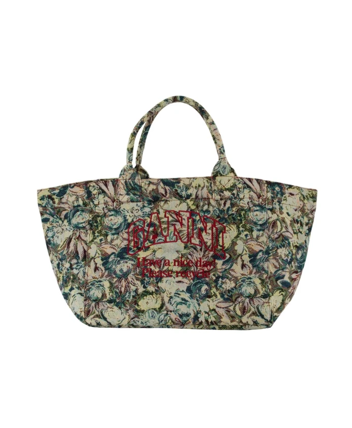 

Двусторонняя сумка-шоппер - разноцветная Ganni, мультиколор