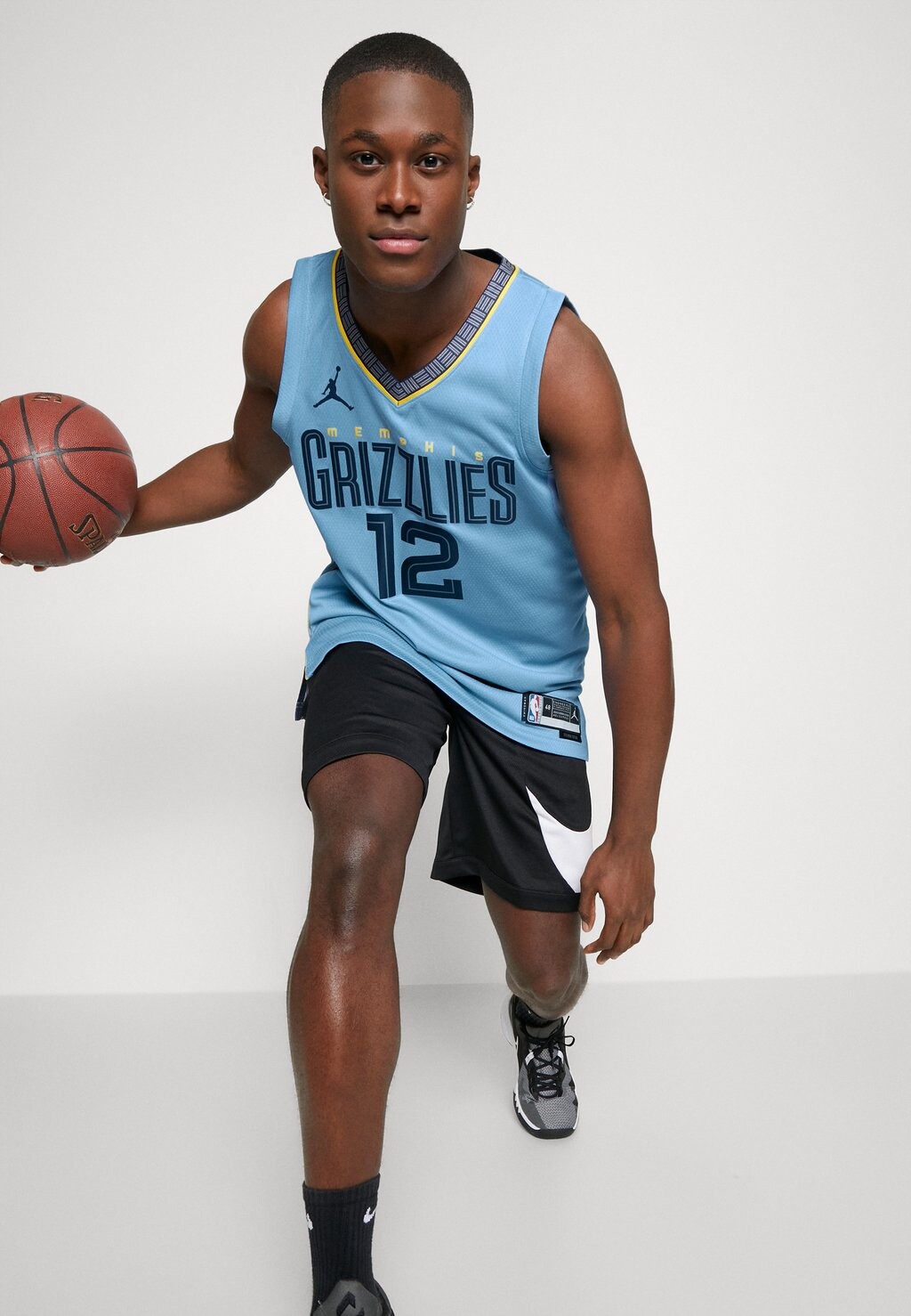 Футболка NBA JA MORANT MEMPHIS GRIZZLIES Nike, светло-синий — фото 4