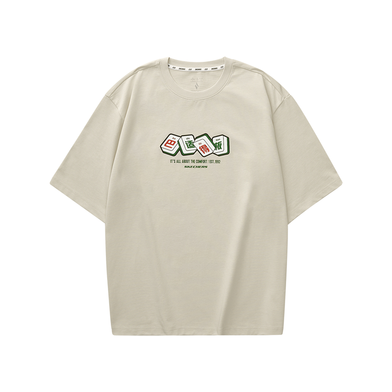 

Skechers Футболка Unisex Light Brown/0046