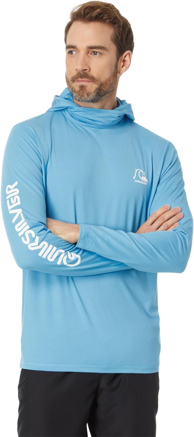 

Плавки Quiksilver Heritage Hooded Long Sleeve Rashguard, цвет Azure Blue
