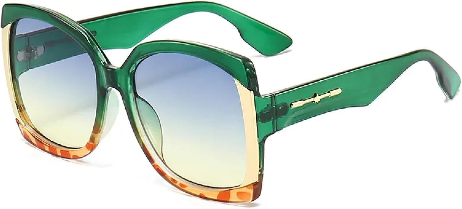 

Солнцезащитные очки с защитой от УФ-излучения UV400 | Легкая оправа с леопардовым принтом | Для женщин и мужчин | Для занятий спортом на открытом воздухе и вождения DSVIGF, Green