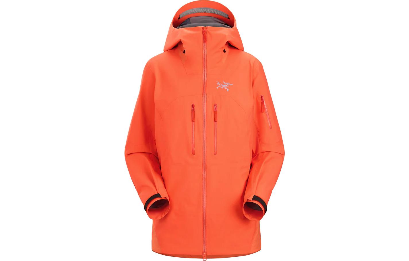 Ветровка женская RUSH водонепроницаемая ветрозащитная дышащая Arcteryx, цвет Phenom Orange/Phenom — фото 4
