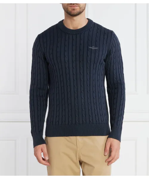 

Свитер Regular fit Aeronautica Militare, синий