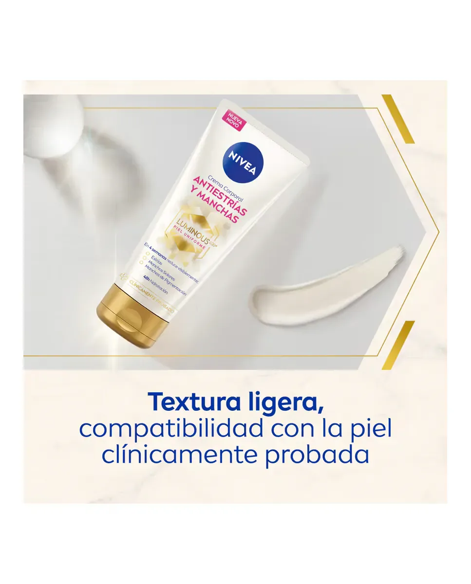 Крем для тела Luminous 630 против растяжек и пятен 200 мл Nivea — фото 3
