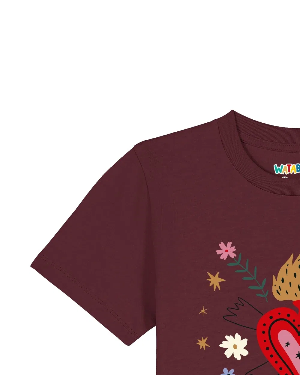 Футболка Love and flex, Wat? Apparel, винно-красный — фото 3