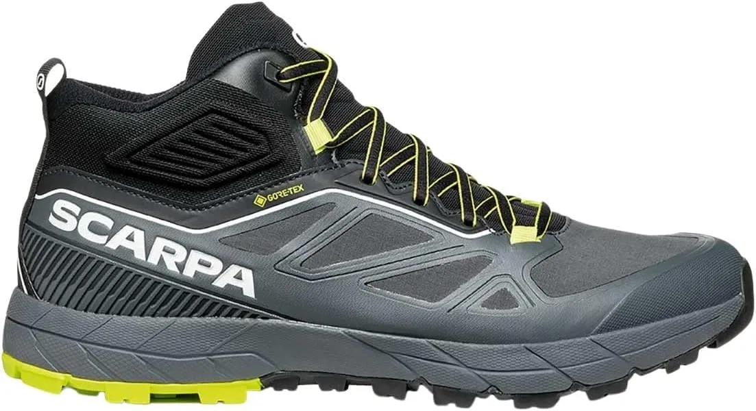 Походные ботинки Scarpa Unisex Rapid Mid GTX Arsm Agility, Anthracite Acid Lime