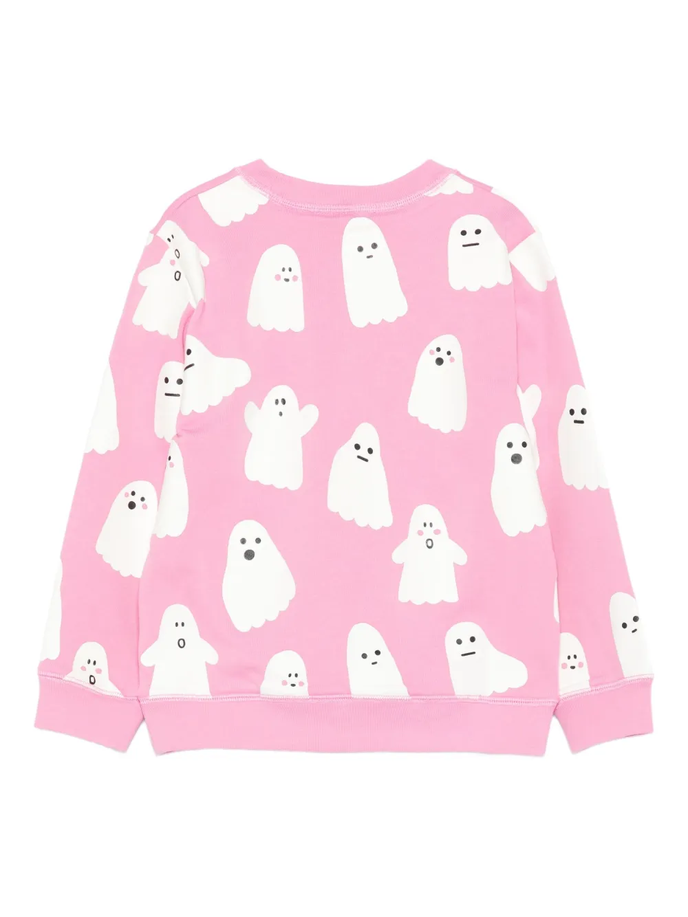 Свитшот с призрачным принтом Stella McCartney Kids, розовый — фото 2