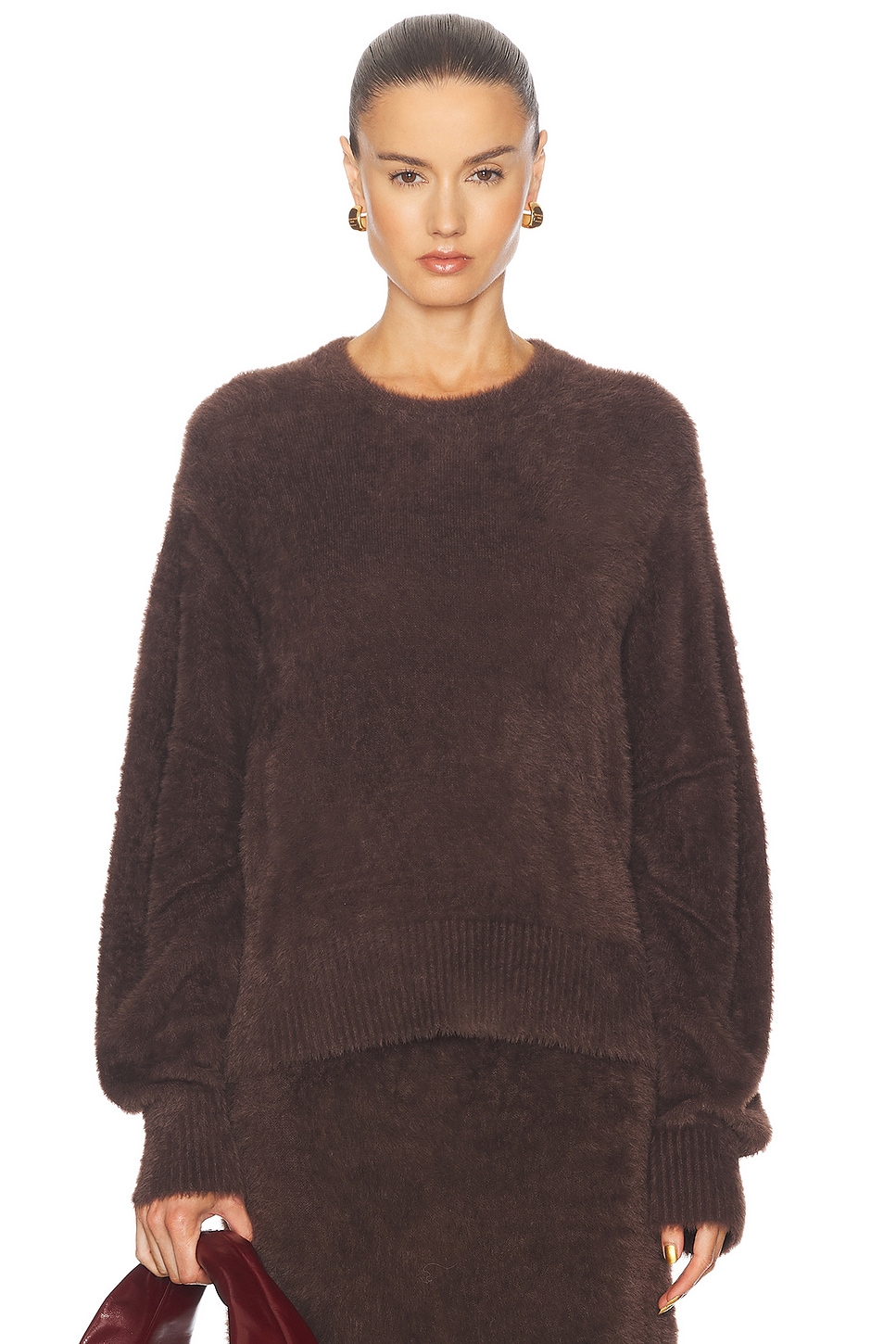 

Свитер с круглым вырезом Helmut Lang, цвет Espresso