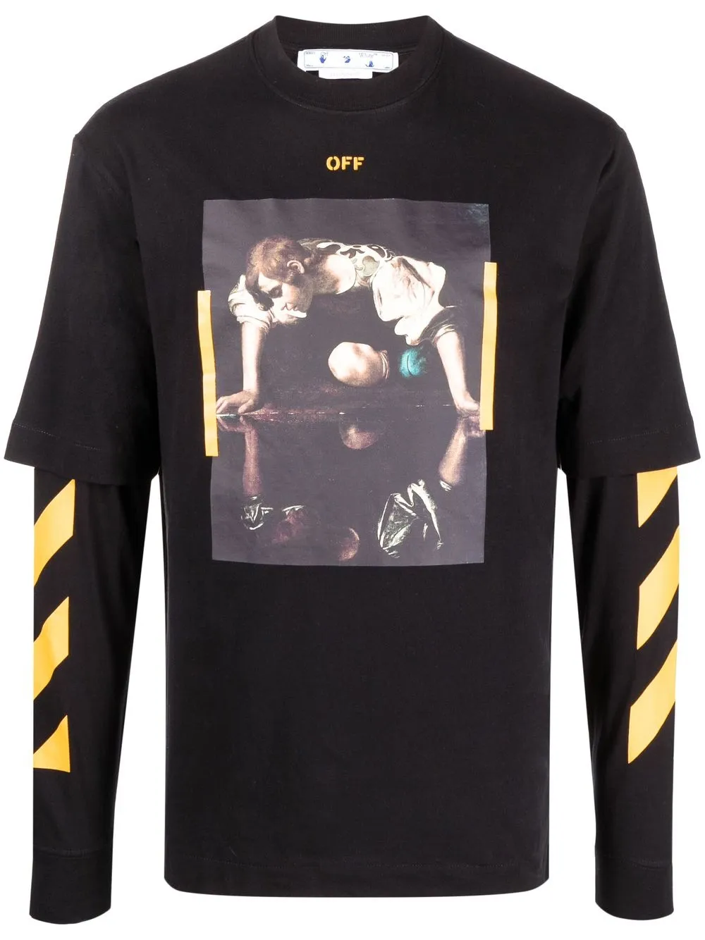 

Топ с принтом Caravaggio Arrows OFF-WHITE, черный