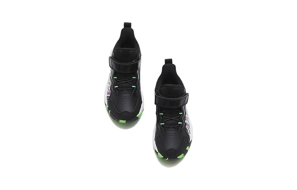 Кроссовки Anta kids Kids Lifestyle Shoes PS Low-top Black/green — фото 3