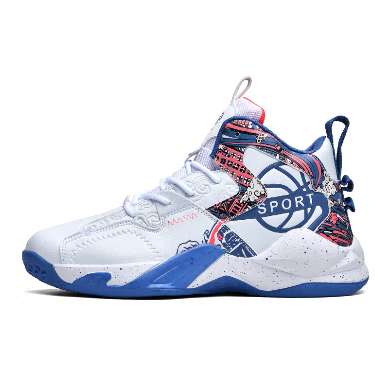 

Баскетбольные кроссовки Basketball Shoes Unisex Mid-Top Lady Pirola, белый/синий