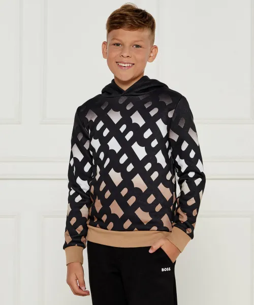 

Толстовка Regular fit Boss Kidswear, черный