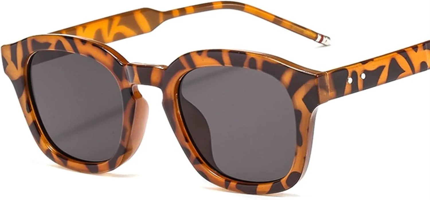 

Модные солнцезащитные очки в стиле ретро, ​​круглые, для мужчин и женщин, 2026 год, для отдыха на природе и пляже (Цвет: A, Размер: Средний) MTZJH, One Color