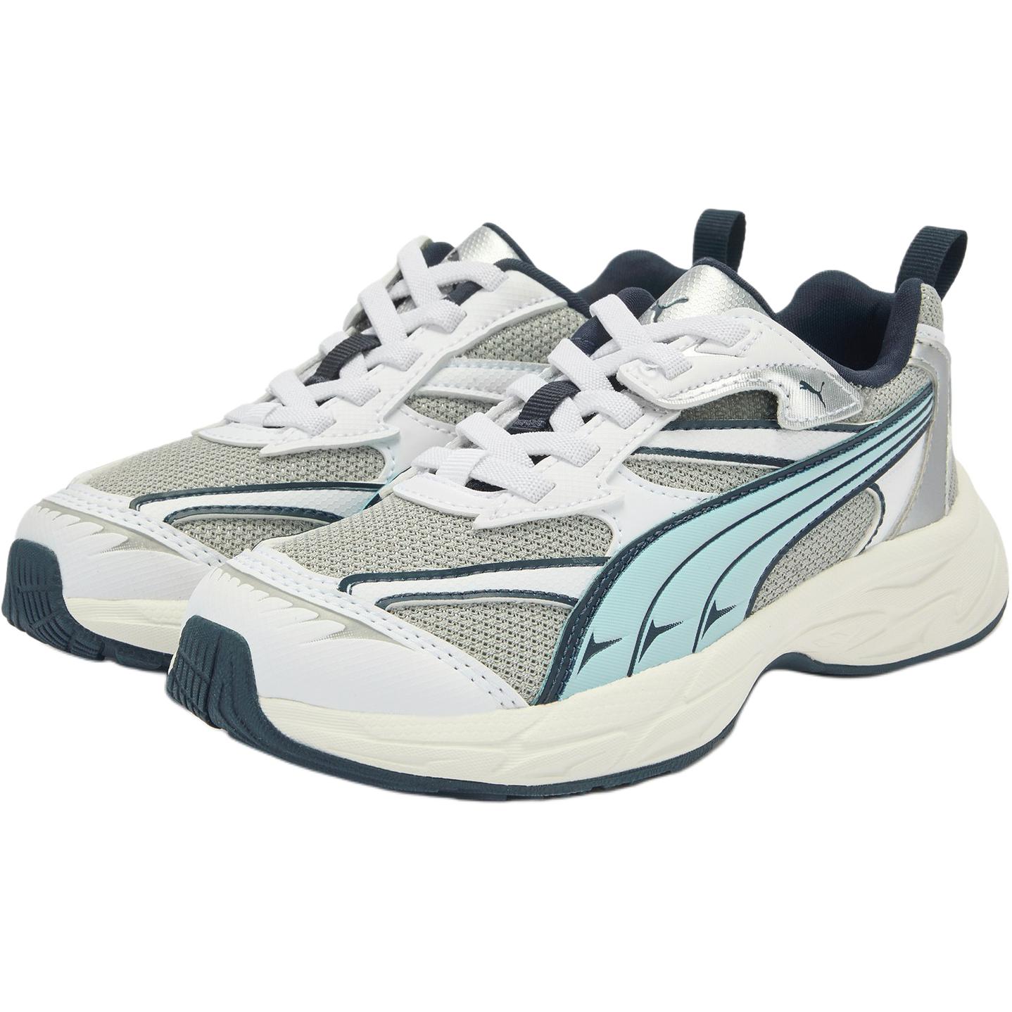 PUMA Morphic Abrasion Resistant Low top детские повседневные кроссовки Gray Blue Kids' — фото 4