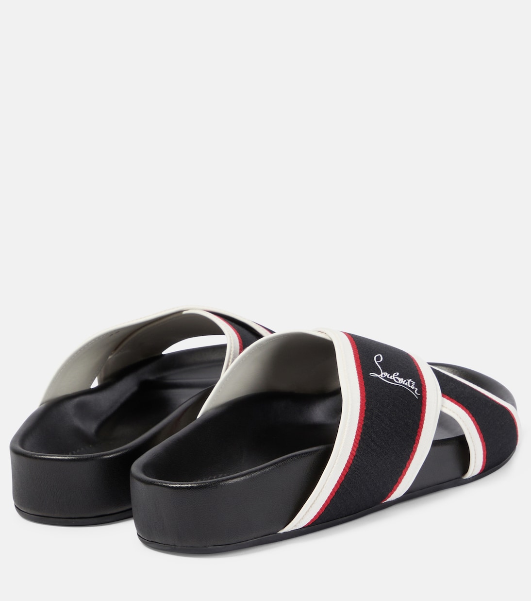 Горячие перекрестные босоножки Bizz с лентой Christian Louboutin, Version Black — фото 3
