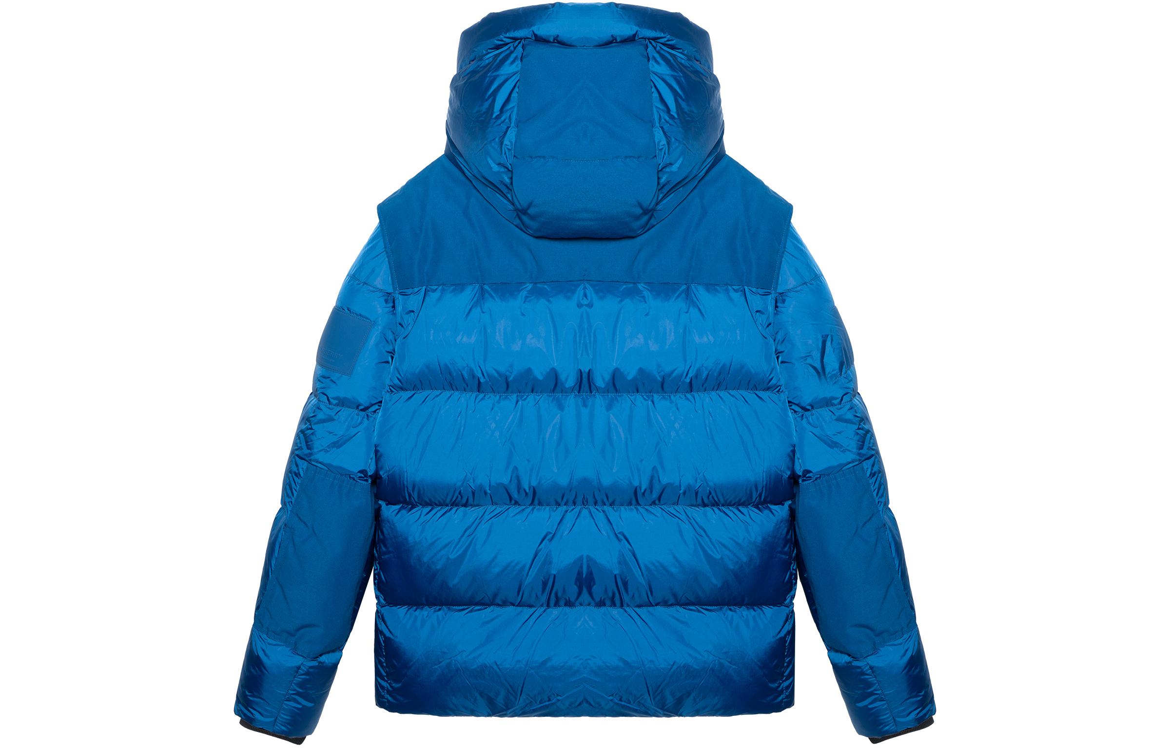 Куртка-пуховик Burberry с отстегивающимся капюшоном, Midnight Marine синий — фото 4
