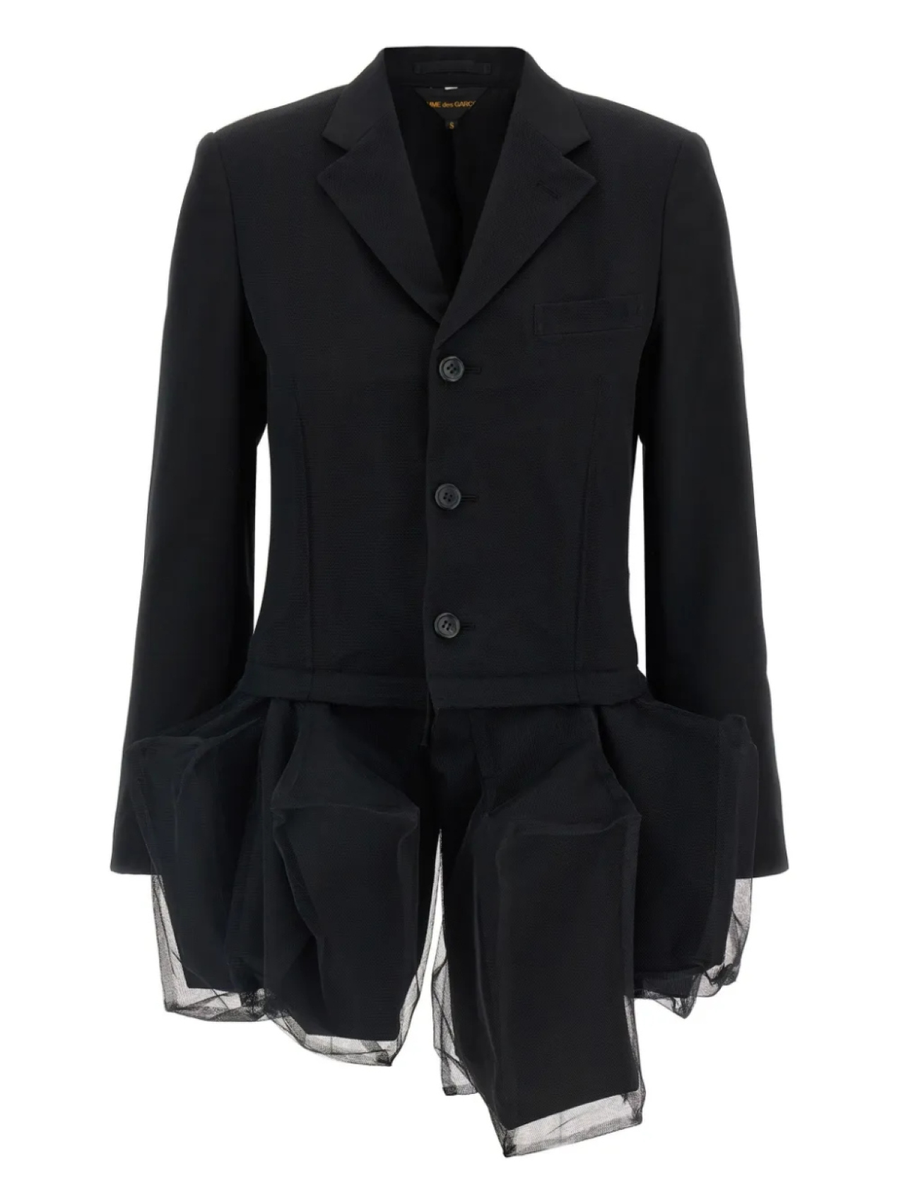 

Шерстяной блейзер Comme Des Garçons, черный