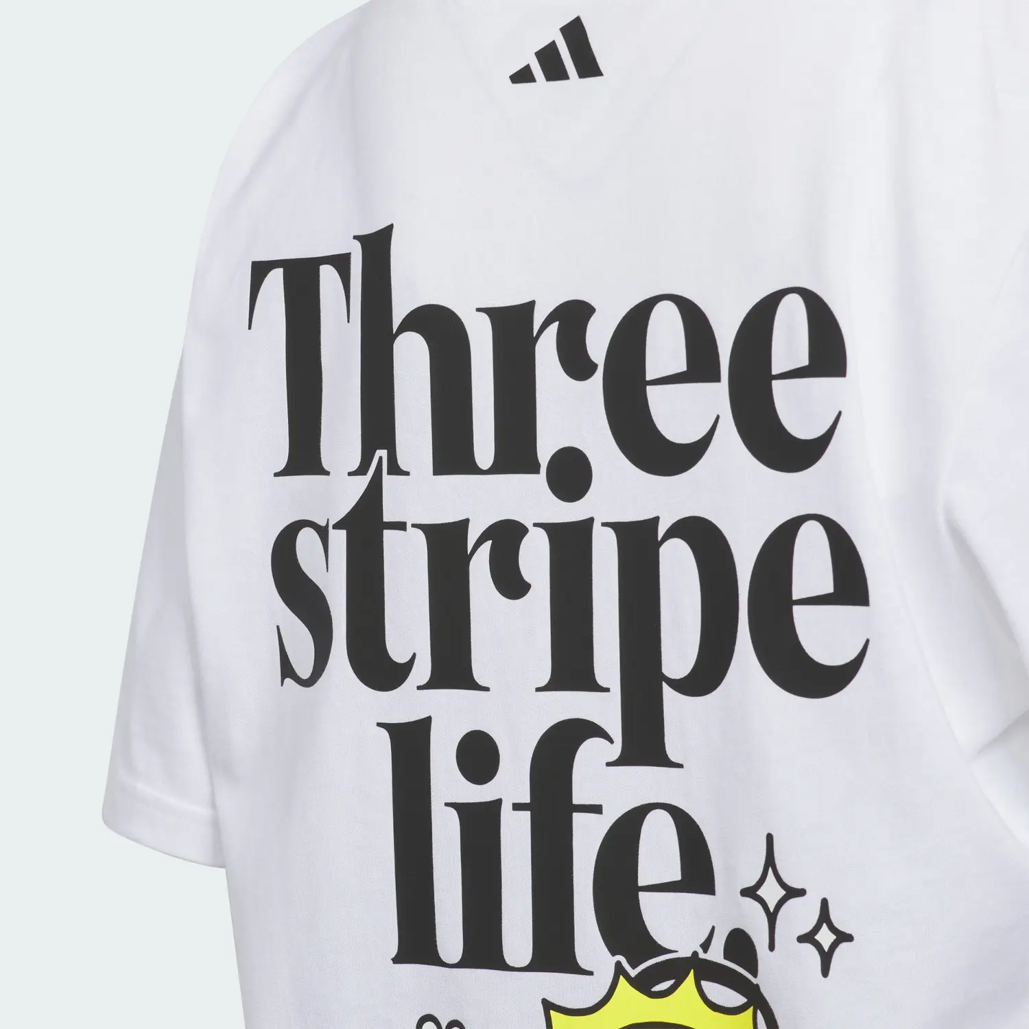 Adidas Повседневный спортивный комплект GRAPHIC TEE White/Black для детей 3-7 лет — фото 4