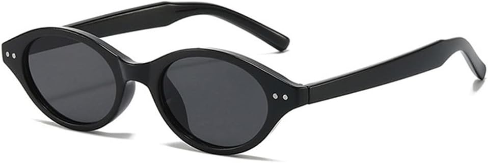 

Солнцезащитные очки UV400 с защитой от УФ-излучения — маленькая оправа «кошачий глаз» с заклепками, подходят для женщин и мужчин, для бега и занятий спортом на открытом воздухе UYPTK, Black-black