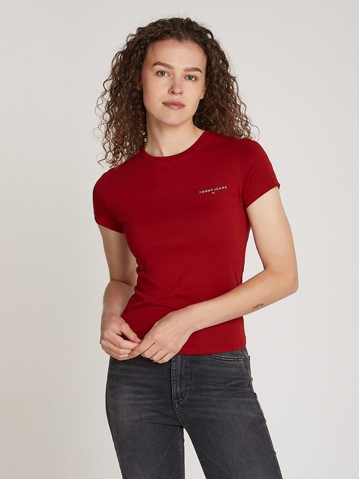 

Футболка TOMMY JEANS, бордовый