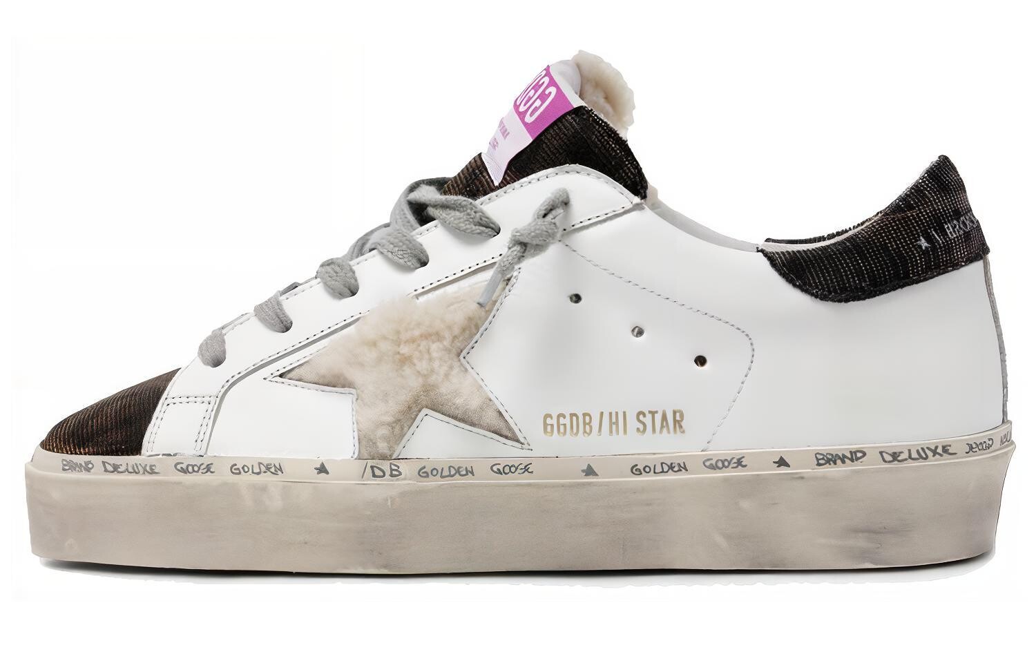 

Кроссовки для скейтбординга Hi Star женские низкие, черные/белые Golden Goose