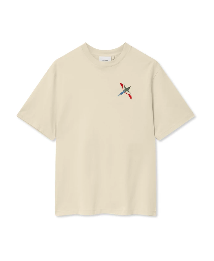 

Футболка с изображением микроба пчелы Axel Arigato, бежевый