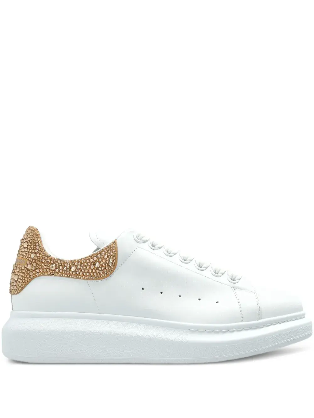 Кожаные кроссовки Alexander McQueen, белый