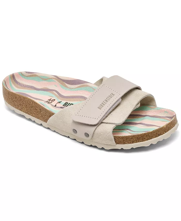 Женские замшевые кожаные сандалии Oita от Finish Line Birkenstock, мультиколор