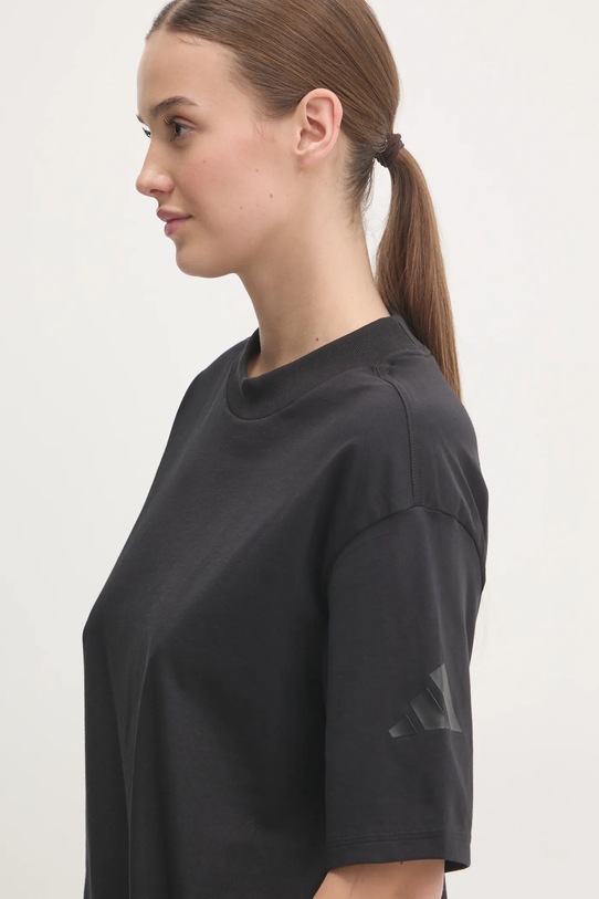 Футболка хлопковая Essentials Adidas, черный — фото 4