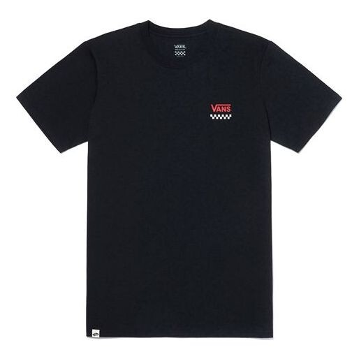 

Футболка skateboard logo printing short sleeve black Vans, черный